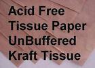 100 Sheets 15x20' AUTHENTIC ACID FREE Kraft Tissue Paper ANTI-Tarnish FREE SHIP