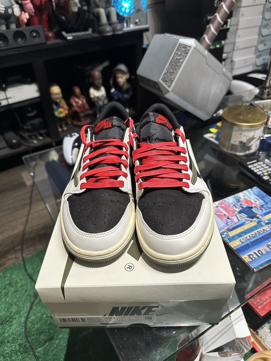 Travis Scott x Air Jordan 1 OG SP Low Black Olive for Sale Travis Scott x Air Jordan 1 OG SP Low Black Olive for Sale