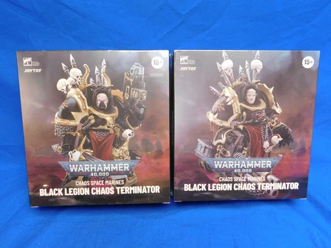 Warhammer 40K Black Legion Chaos Terminator Brother Gnarl & Gornoth 1/18 Figure Cover