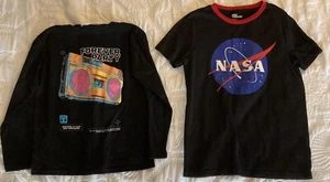 Epic Threads & Zara T-shirt, Size 10 U.S and M-Black, NASA, Boombox. Set Of 2. - Picture 1 of 9