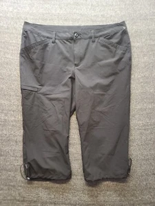 Eddie Bauer Travex Capris Womens 16 First Ascent Relaxed Fit Cargo Outdoors - Picture 1 of 17