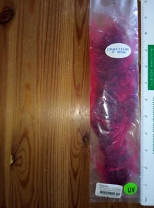 UV Craft Fur Brush Bright Red / Black 3" Wide - Picture 1 of 1