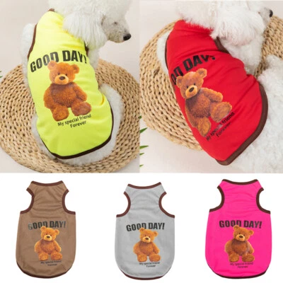 Pet Dog Clothes Puppy T Shirt Clothing For Small Dogs Puppy Chihuahua Vest~ - Image 1 of 4