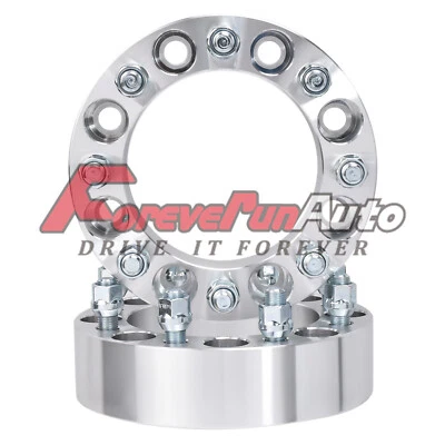 2Pc 2" 8x6.5 to 8x6.5 Wheel Spacers for Chevy Silverado GMC Sierra 2500HD 3500HD - Image 1 of 4