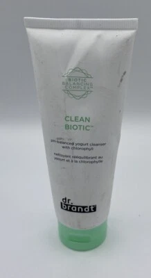 Limpiador de yogur con clorofila Dr. Brandt Clean Biotic PH equilibrado 3,5 oz nuevo Foto 1 de 4