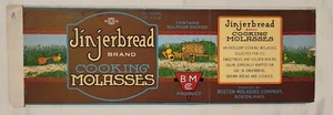 Label Jingerbread Can Molasses Boston Molasses Co. Massachusetts - Picture 1 of 1