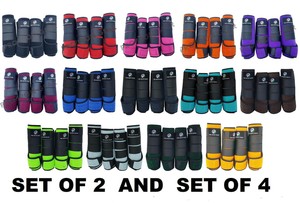 Horse Boots Set of 2 Medicine Brushing Support Boots Equestrian Boots Set of 4