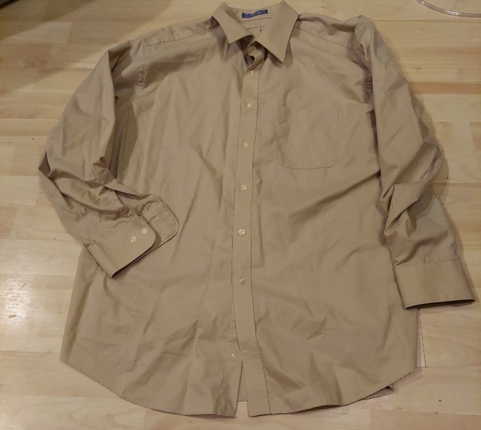 CAMISA HOMBRE FALCON BAY CONFORT CUELLO MANGA LARGA ALGODÓN TOSTADO/POLIÉSTER 16.5 34/35 Foto 1 de 1