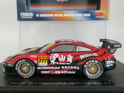 PORSCHE 911 996 GT3 #777 SUPER GT 2005 RYOZANPAKU TEAM EBBRO 752 1/43 TAKAMIZAWA - Immagine 1 di 4