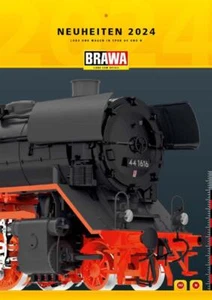 0124 Brawa Katalog Neuheiten 2024 für Spur H0 und N, 81 Seiten