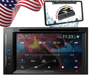 Pioneer AVH-240EX 6.2" Touchscreen DVD Receiver + XV-30LCC License Plate Camera - Picture 1 of 8