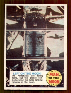 1970 Topps Man on the Moon Re-Issue #75 Left on the Moon NMMT