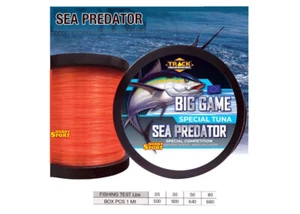 FILO BIG GAME TRACK 500 MT ORANGE 0,52MM -30 LB DRIFTING SEA PREDATOR IGFA CLASS - Foto 1 di 2