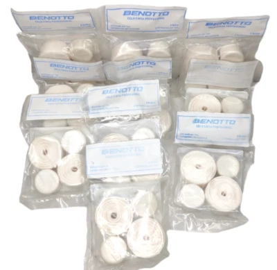 10 Benotto Smooth White Handlebar Tapes Cello Bar pack Vintage Bicycle New cinta - Image 1 of 4
