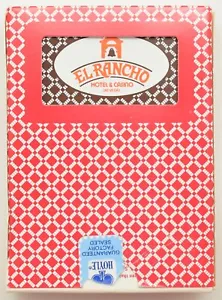 Casino Playing Cards - El Rancho Casino Las Vegas Playing Cards Brown Deck - Picture 1 of 4