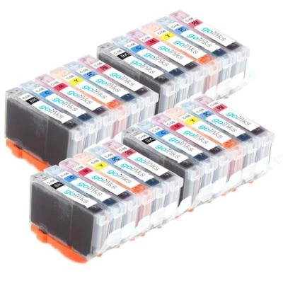 GO INKS 24 Ink Cartridges to replace Canon CLI-8 (4 Sets) Compatible for Printers