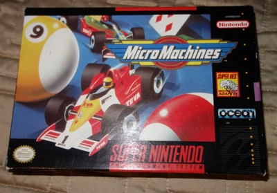 Super Nintendo SNES NTSC USA - MICRO MACHINES - Boxed with Manual - Image 1 of 4