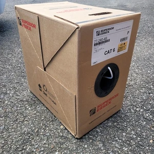 Superior Essex Cat6 Plenum CMP White 1000', 77-240-4B WH PB 1000ft - Afbeelding 1 van 2