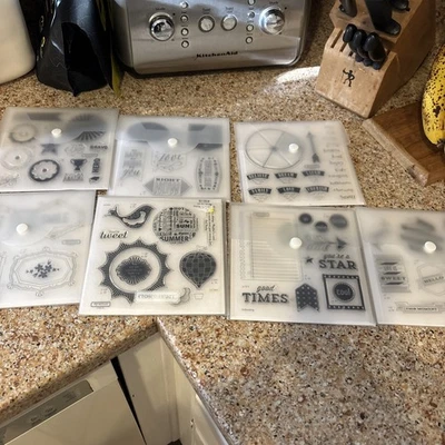 Close to My Heart Stamps Acrylic Stamps In New Condition Seven Sets - Изображение 1 из 4