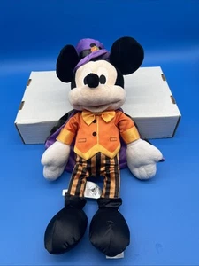 Disney Parks Happy Halloween 16" Mickey Mouse with Cape Plush - Picture 1 of 5