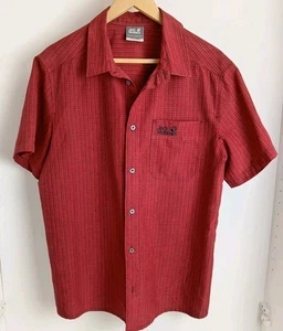 Jack Wofskin QMC Herren Kurzarm Hemd rot schwarz kariert Medium 36/38" - Bild 1 von 6