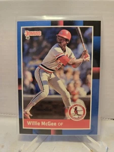 1988 Donruss - Willie McGee #307 St Louis Cardinals - 4c - Picture 1 of 2