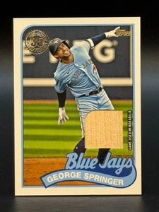 2020 Topps #89BR-GS George Springer Blue Jays Relic - Picture 1 of 2