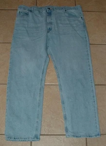 Wrangler Light Denim Herren 44 x 30 Freizeitkleidung Baumwolle gerades Bein blau Jeans - Bild 1 von 3