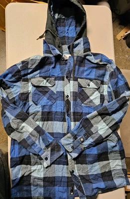 DC Shoes Hooded Long Sleeve Flannel button down Shirt Size XXL - Image 1 of 4