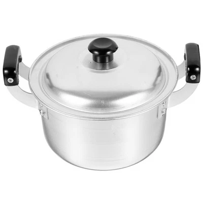  Pentolone Alluminio Pentole Cucina Pentola Di Zuppa Con Coperchio - Immagine 1 di 4