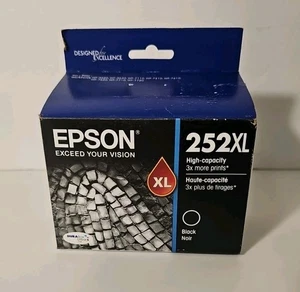 Cartuccia di inchiostro nero ad alta capacità originale Epson 252XL - Nero - Foto 1 di 4