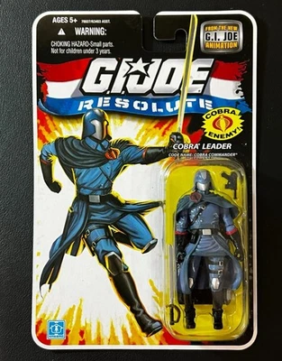 G.I. Figura de acción Joe Resolute COBRA COMMANDER Hasbro sin usar, en caja Foto 1 de 2