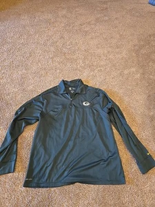 XL Dri-fit NIKE GREEN BAY PACKER 1/4 Zip Longsleeve Mens Shirt - Picture 1 of 7