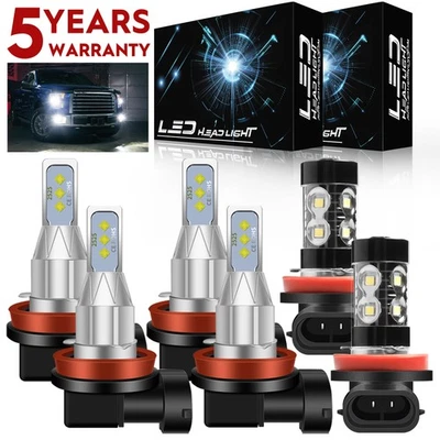 For Chrysler Town & Country 2010-2016 Combo LED Headlight Hi/Low Fog Lights LX - Image 1 of 4