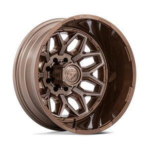 20x8.25 Fuel Off-Road D876 Flux Platinum Bronze DUALLY REAR Wheel 8x200 (-201mm) - Picture 1 of 7