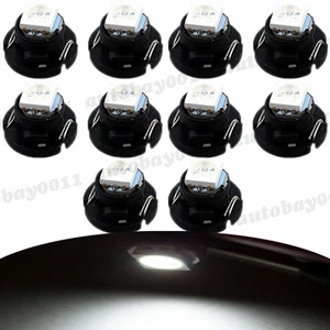 10x White T4.7 T5 1SMD Neo Wedge LED Bulb Dash Climate Control Instrument Light - Picture 1 of 7