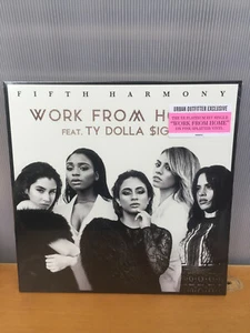 12' Pink VINYL Fifth Harmony WORK FROM HOME SOLD OUT new SEALED ft TY DOLLA usa - Picture 1 of 7