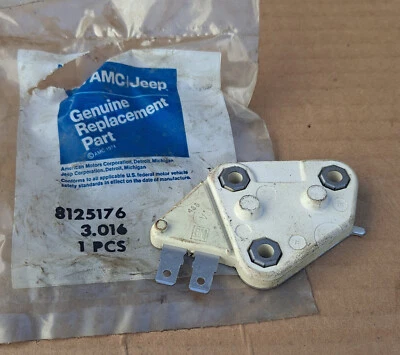 1981-1990 Jeep CJ5 CJ7 Wagoneer Cherokee NOS AMC Alternator VOLTAGE REGULATOR - Image 1 of 2