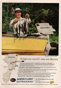 1959 Mercury Mark 28A Outboard Motor Original Color Ad - Picture 1 of 1