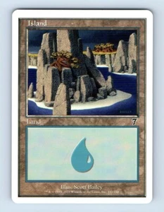 2001 7th Edition Island MTG / Magic the Gathering #332 - Picture 1 of 2
