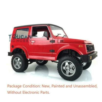 1/6 RC 4WD Capo Painted Red Rock Crawler SIXER1 Car KIT Model Light System DIY - Image 1 of 4