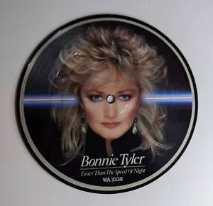 Bonnie Tyler Vinyl Picture Disc Single Faster Than The Speed Of Night WA 3338 - Imagen 1 de 11
