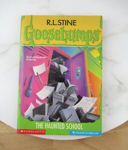 Vintage RL STINE Goosebumps 59 Book The Haunted School 1997