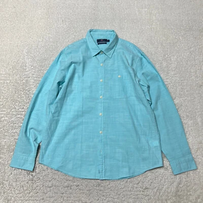 Vineyard Vines Shirt Men Extra Large Blue Slim Longshore Chambray Stretch Casual - Image 1 of 4