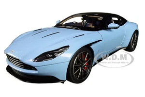 ASTON MARTIN DB11 Q FROSTED GLASS BLUE W/BLACK TOP 1/18 MODEL CAR AUTOART 70268 - Picture 1 of 6
