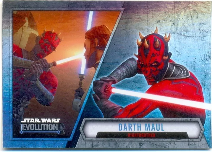 2016 Star Wars Evolution Silver Parallel Card 95 - DARTH MAUL - Image 1 of 1