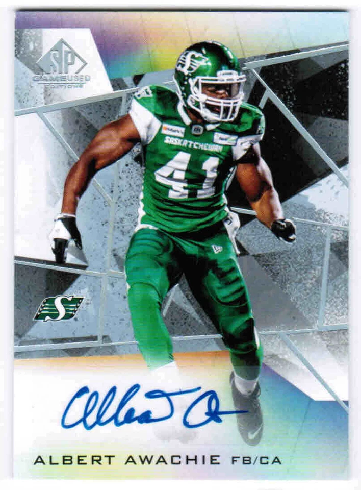2021 SP GAME USED CFL FOOTBALL AUTOGRAPH AUTO CARDS A-XX U-Pick From List - Image 1 of 1