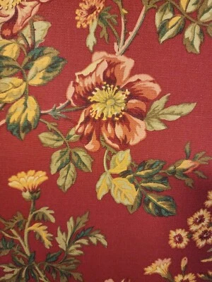 Tela decorativa Covington Farrell Crimsom 353 5th Ave 100 % algodón por cantidad Dis Foto 1 de 4