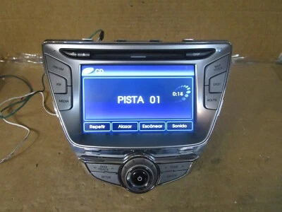 13 Hyundai Elantra Radio Reproductor de CD Navegación Pantalla 965603x102ra5 Foto 1 de 4