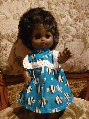 Vintage  AFRICAN AMERICAN Baby Girl Doll 10" - Image 1 of 4